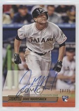 2014 Topps Stadium Club Auto Gold Foil 18/25 Jake Marisnick #SCA-JM Auto f0v