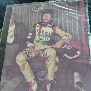 SHAWN MORAN (USA) ORIGINAL SPEEDWAY signed PHOTOGRAPH 5"X4"