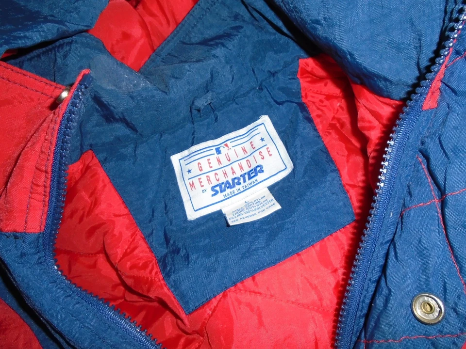 vintage 90s Atlanta Braves Starter Puffer Jacket- Size youth Large - Image 3 of 4