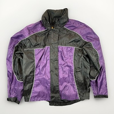 Xelement Advanced Motorcycle Gear Woman Rain Suit Purple Black Jacket Pants 2XL