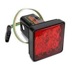 Trailer Hitch Light 12v 12 Led Bright Smoked Lens Brake Light Tow Hitch Lamp
