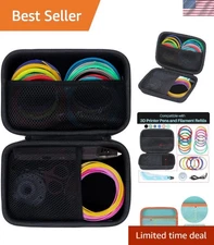 Hard Protective Case for 3D Printing Pen Compatible with SCRIB3D MYNT3D PIKA3D