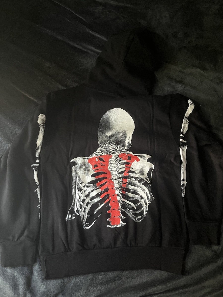 Vlone x NBA Youngboy Bones Hoodie Black Size Small Brand New | eBay