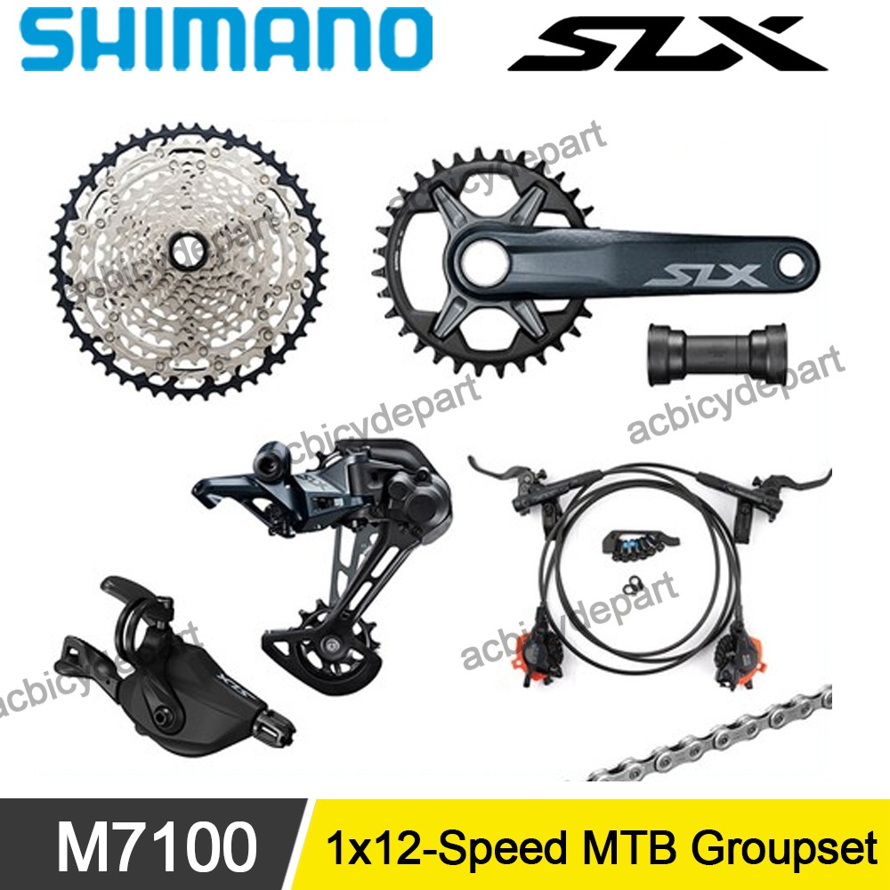 Shimano SLX M7100 1x12-Speed MTB Groupset Cassette Crankset 165MM