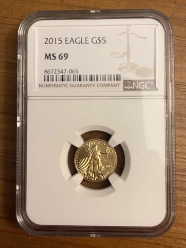 2015 $5 Gold 1/10 oz American Eagle NGC MS69
