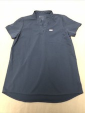 Figs Scrub Top Small Womens W21SW1012 PO1742 Henley Dark Harbor