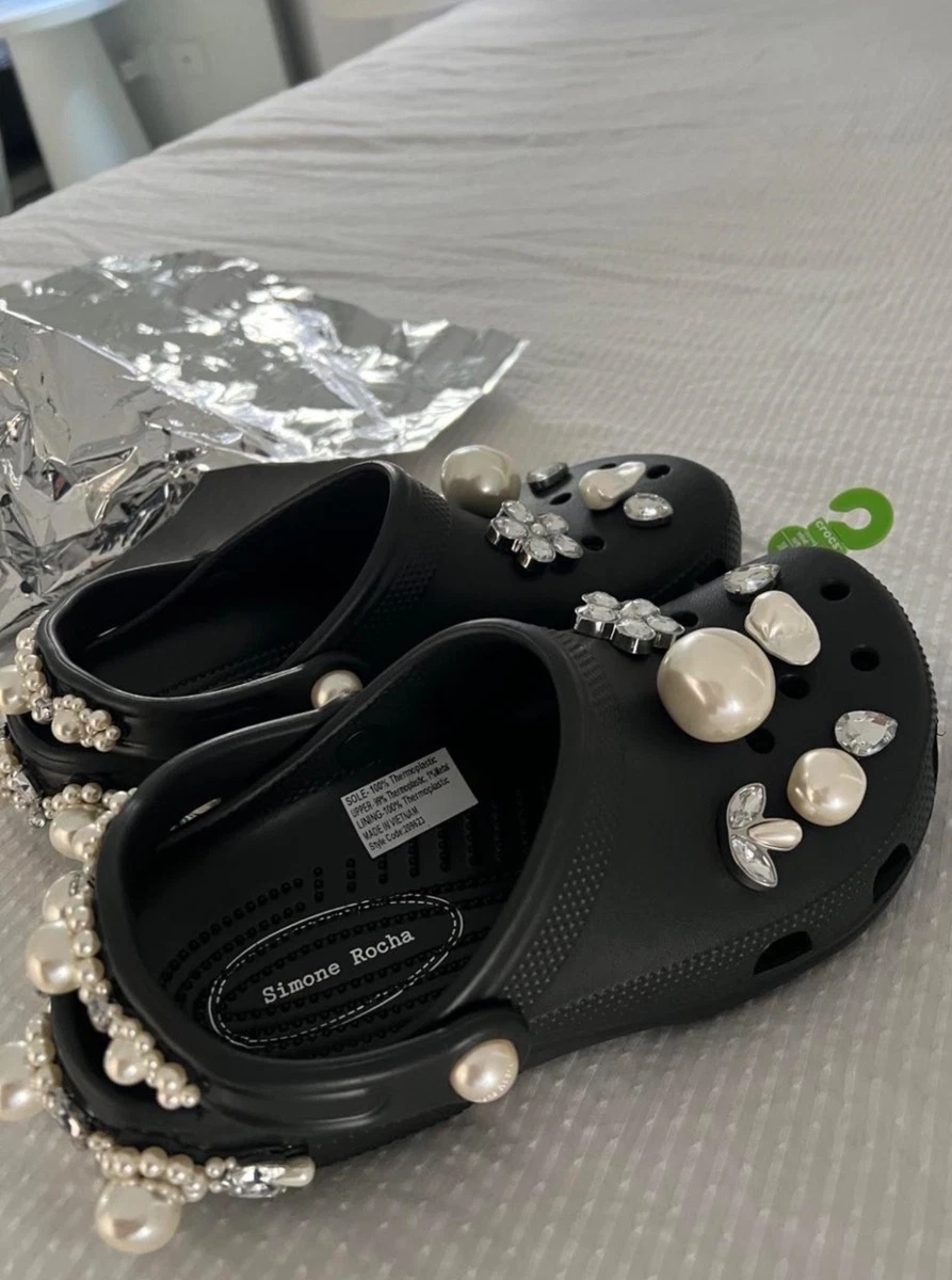 Simone Rocha x Crocs classic clogs black AU size 8