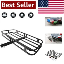 Maxxhaul 70107 53" Hitch Cargo Carrier - 500-lb Capacity, Durable Steel Design