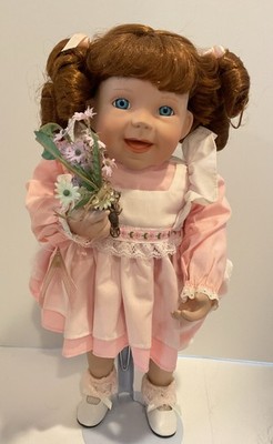 Ashton Drake Galleries 2 Much to Handle ''Julie'' Porcelain Doll Kathy Hippensteel