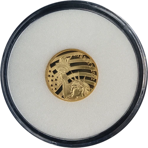 2022 Cook Islands 1/10 Ounce 0.24 Fine Gold $5 American Liberty Medallion
