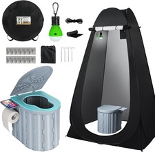 Pop Up Privacy Tent Instant Portable Outdoor Shower Tent Camp Toilet Changing US