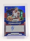 KESHAD JOHNSON 2024-25 PRIZM DRAFT PICKS ROOKIE PENMANSHIP AUTO BLUE /149 Q5908