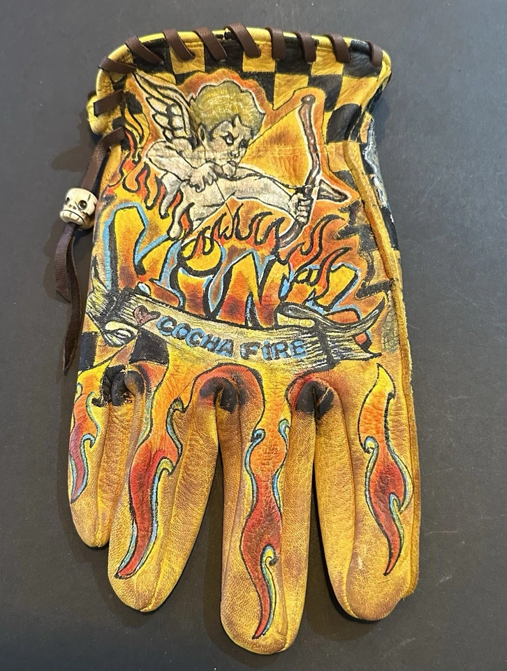 motorcycle gloves leather - Image 2 of 4
