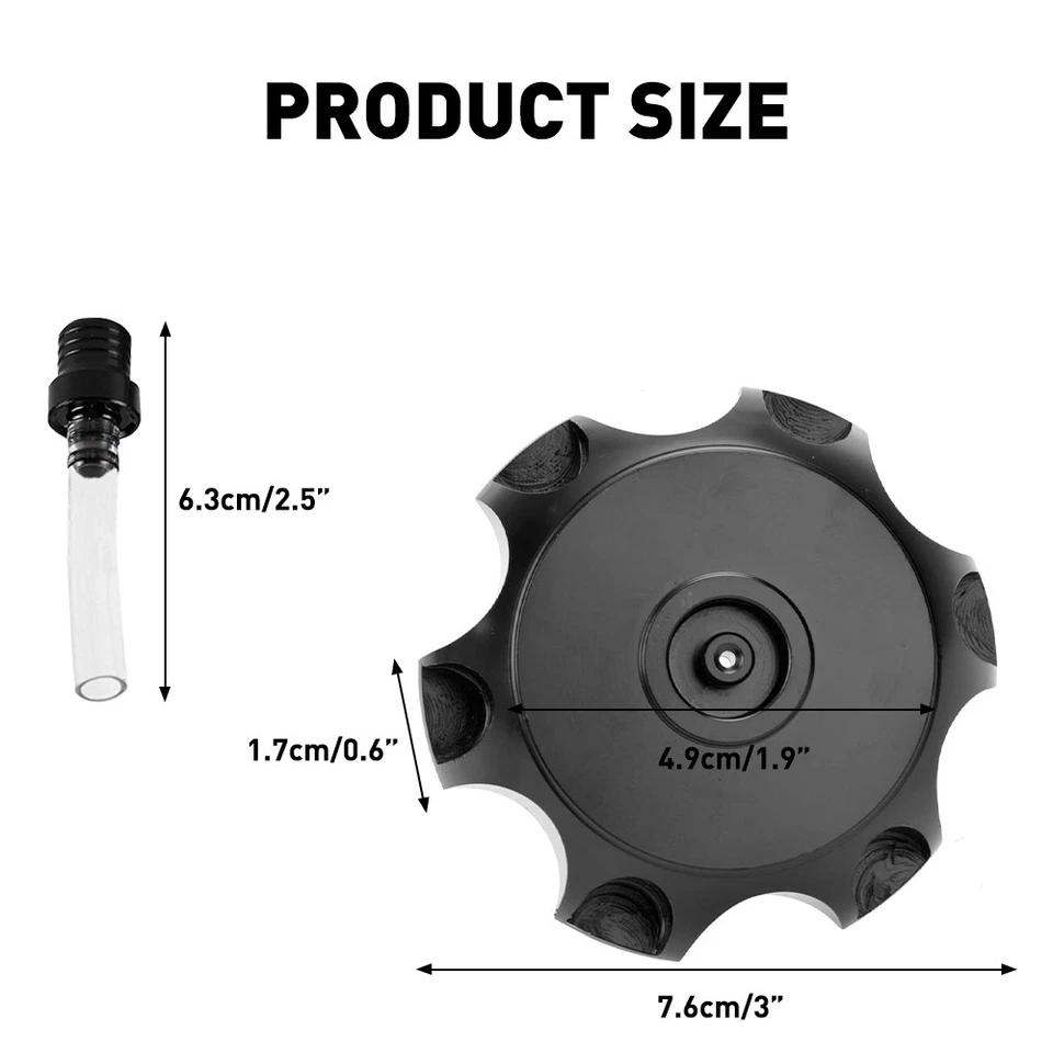 Tapa del tanque de combustible Gas Válvula de ventilación de aire Tubo Pit Dirt Bike Motocicleta para Yamaha Suzuki Foto 3 de 4