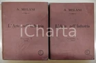 1910 ca Alfredo MELANI Arte nell'industria - Ed. Francesco VALLARDI 2 Volumi