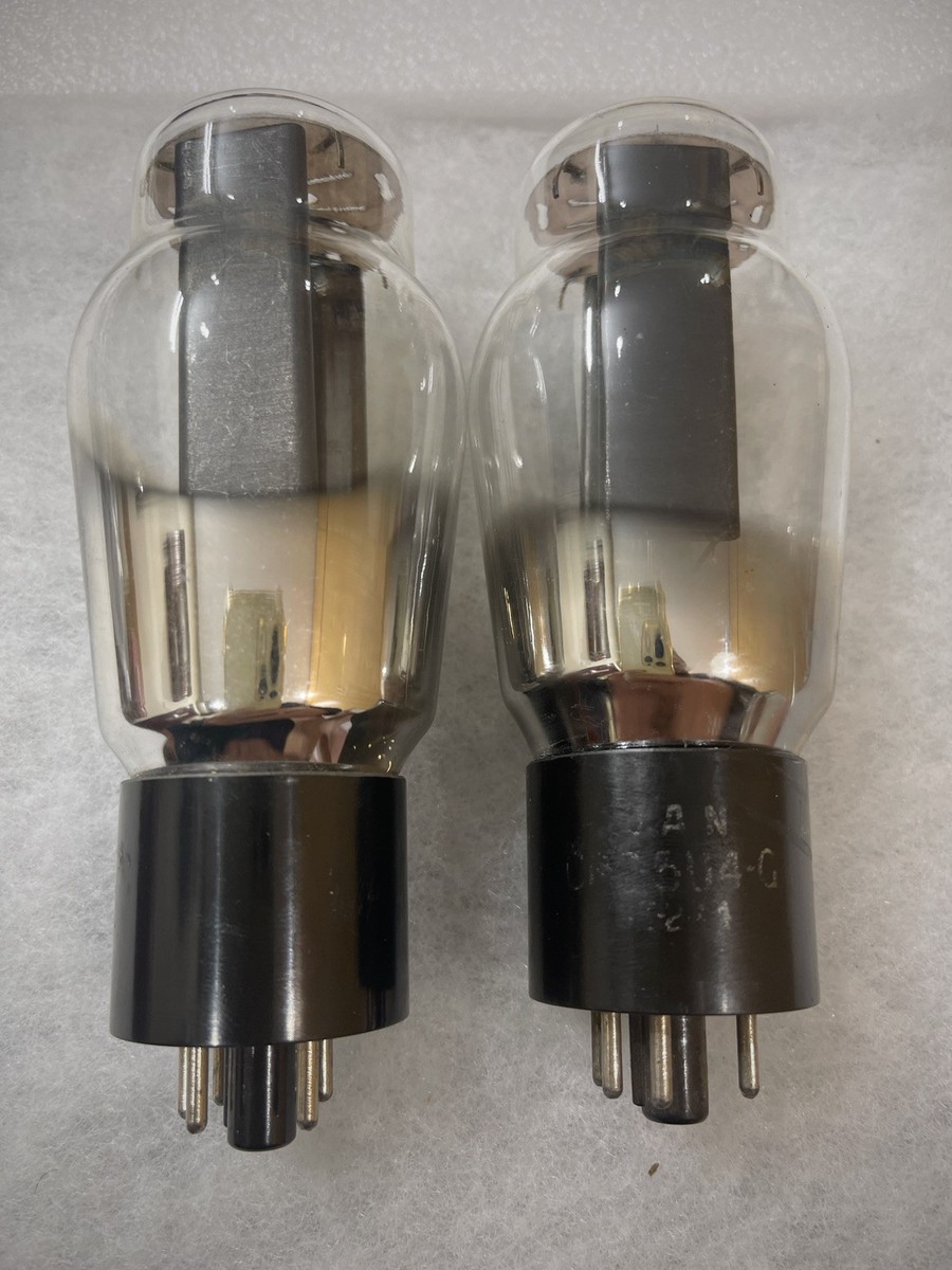 RCA JAN CRC 5U4G VT-244 Black Plate NOS Testing Values Foil Getter