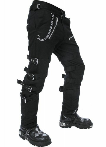 Men's Bondage EMO Black Goth Punk Rock 