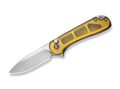 CIVIVI Button Lock Elementum II Ultem Amber Taschenmesser Nitro-V - 01WE1047