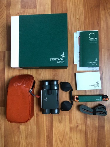 Swarovski CL Pocket 10x25 Binoculars with MO Mountain Green - Brand New in Box