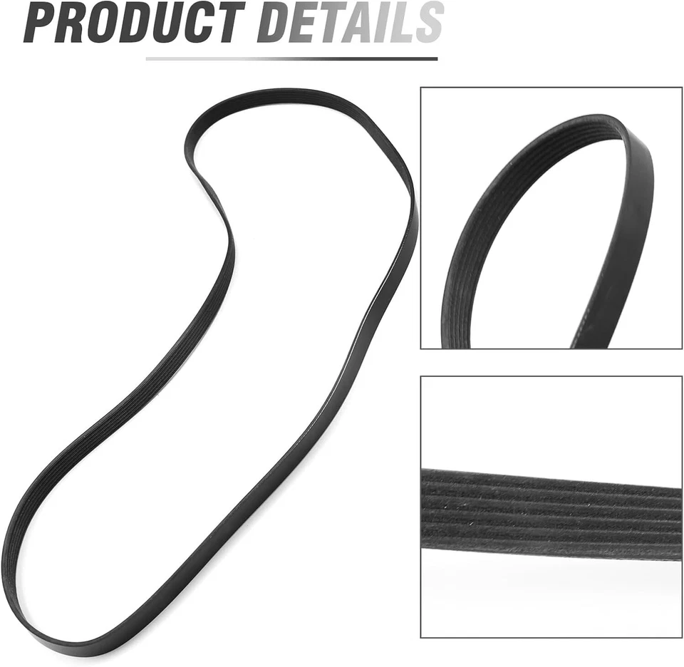 Ремень основного привода двигателя 12669858 подходит для GMC Chevy Silverado 4.3 5.3L 2019-2023 - Изображение 3 из 4