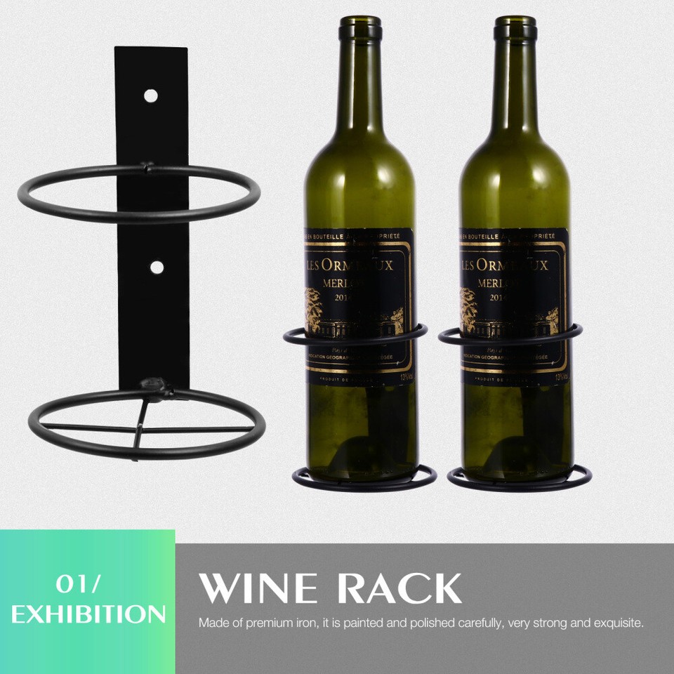 6 Pcs Wallmounted Wine Rack Racks Cup Hanger Macrame Shelf Hanging eBay