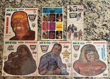 WWF WWE Vintage Sticker Lot, Ultra Rare Pieces Unopened, Hulk Hogan Jake Roberts