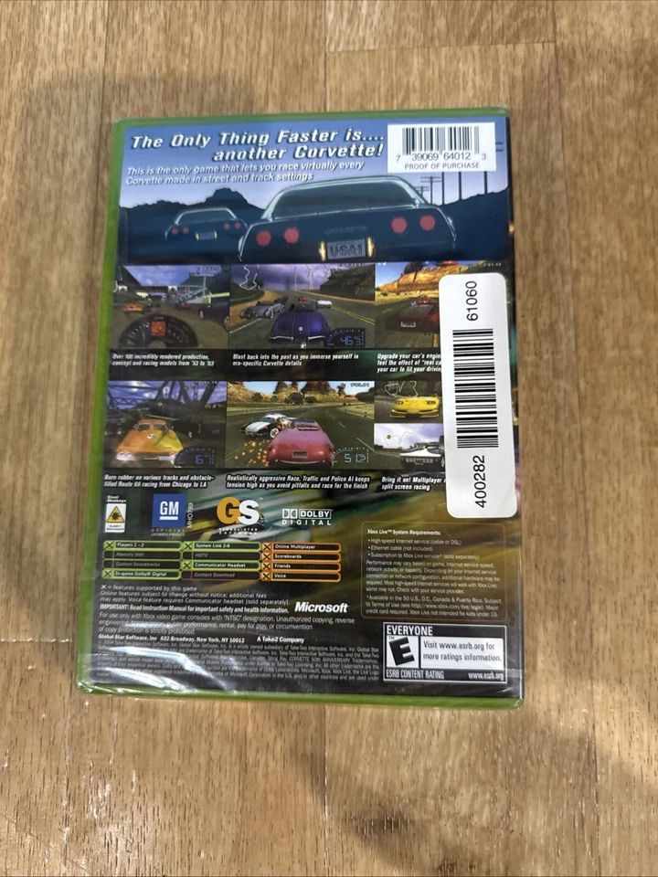 CORVETTE Microsoft Xbox Factory SEALED Video Game New - Image 3 of 4