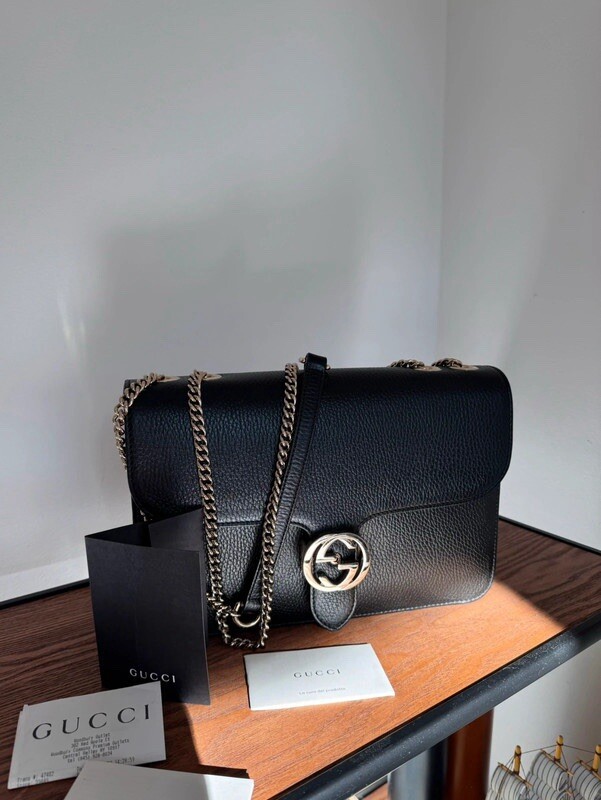 NEW Authentic Gucci Interlocking GG Shoulder Cros… - image 2