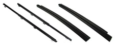 NEW 4-PC Front Window Sweep Beltline Molding Kit For 1984-96 4-Door XJ Cherokee
