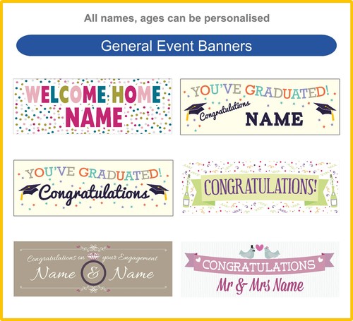 Banner de boda de PVC interior/exterior en 4 tamaños - Imagen 6 de 9