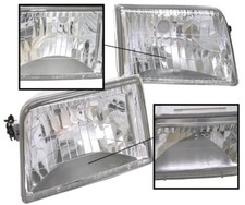 Conjunto de luces de cabeza cristalinas para Ford Ranger 1993-1997 de DEPO PAR NUEVO EN CAJA