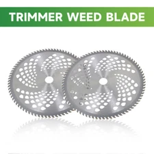Replace 80T x 10" 2 Pack For Cutter Trimmer Weed Eater Carbide Tip Brush Blades