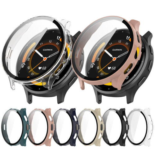 For Garmin Venu3/Venu3S Watch Case PC Glass Screen Protector Cover Skin Bumper