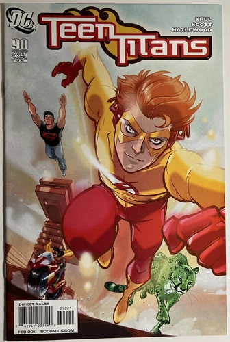 Teen Titans #90 Karl Kerschl 1:10 Variant Kid Flash Robin Superboy 2011 DC