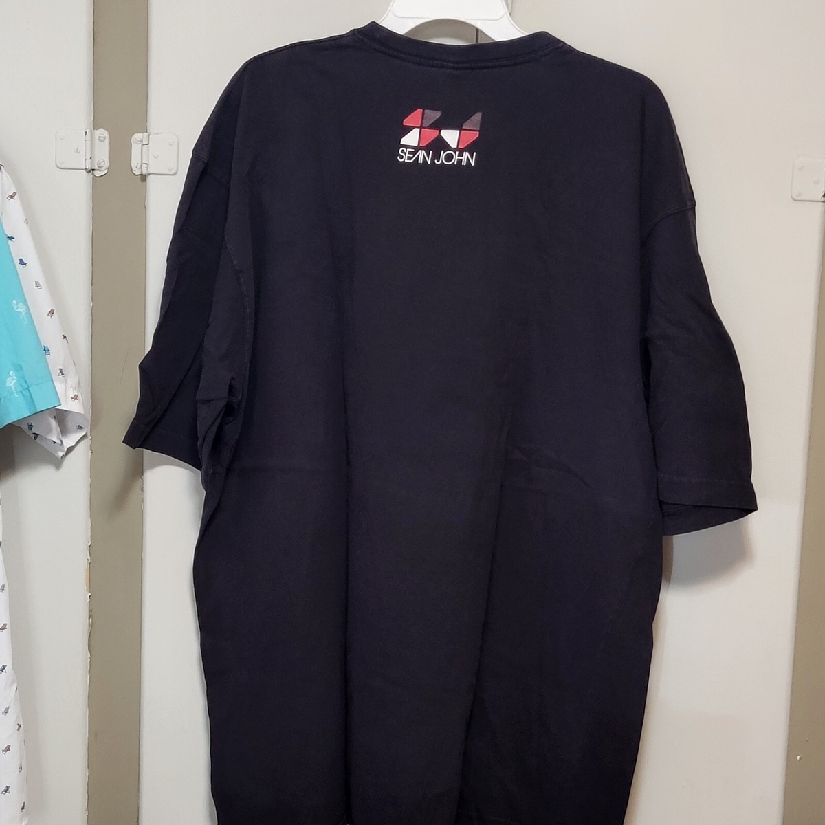 Vintage Sean John Shirt Mens 2XL Black New York Los Angeles