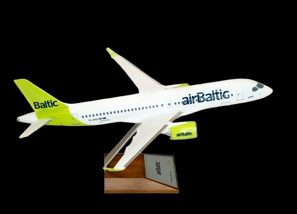 airBaltic Latvian Airlines Aircraft Model Airbus 220-300 airBaltic Latvian Airlines Aircraft Model Airbus 220-300