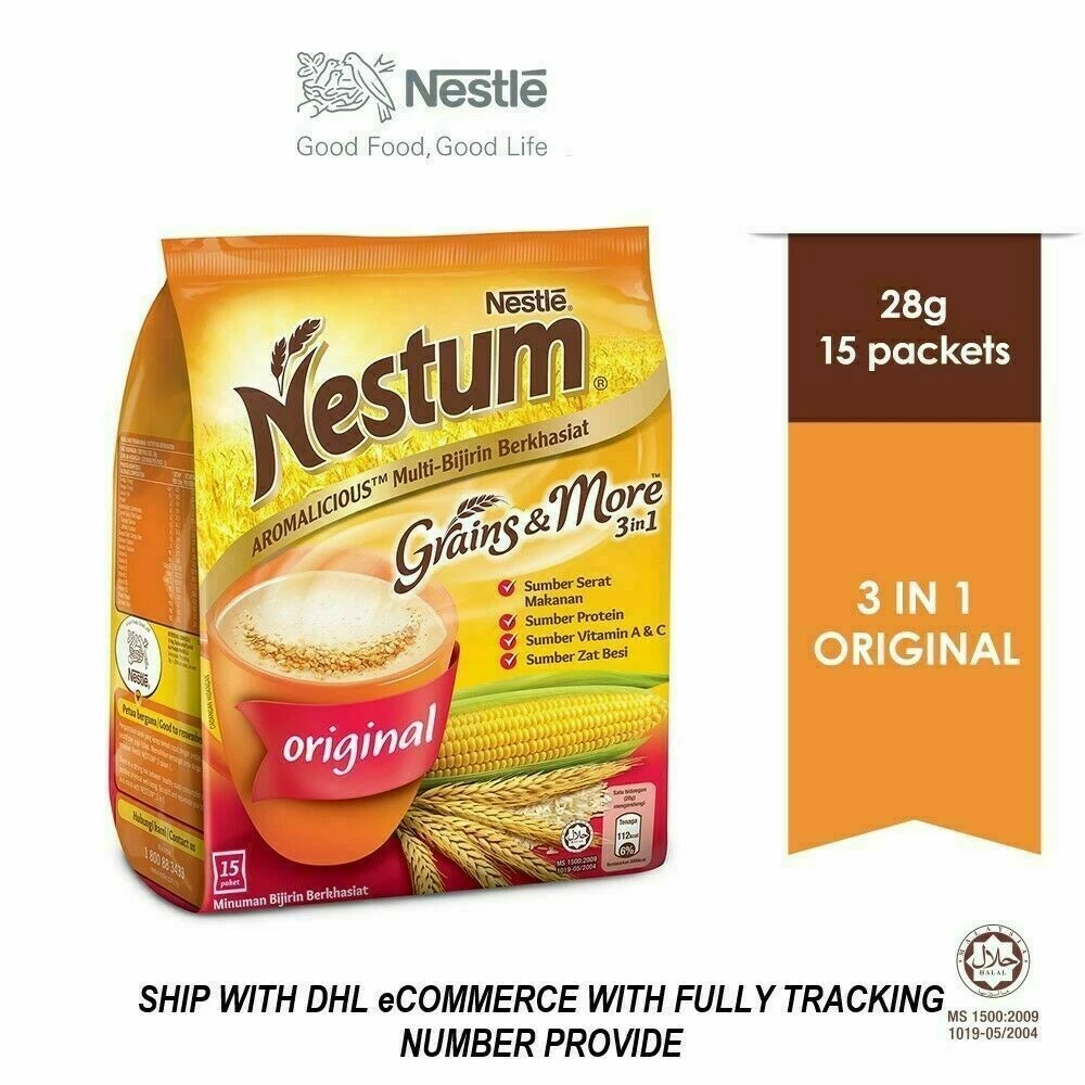 2X NESTLE NESTUM 3-in-1 Instant Cereal Drink ORIGINAL