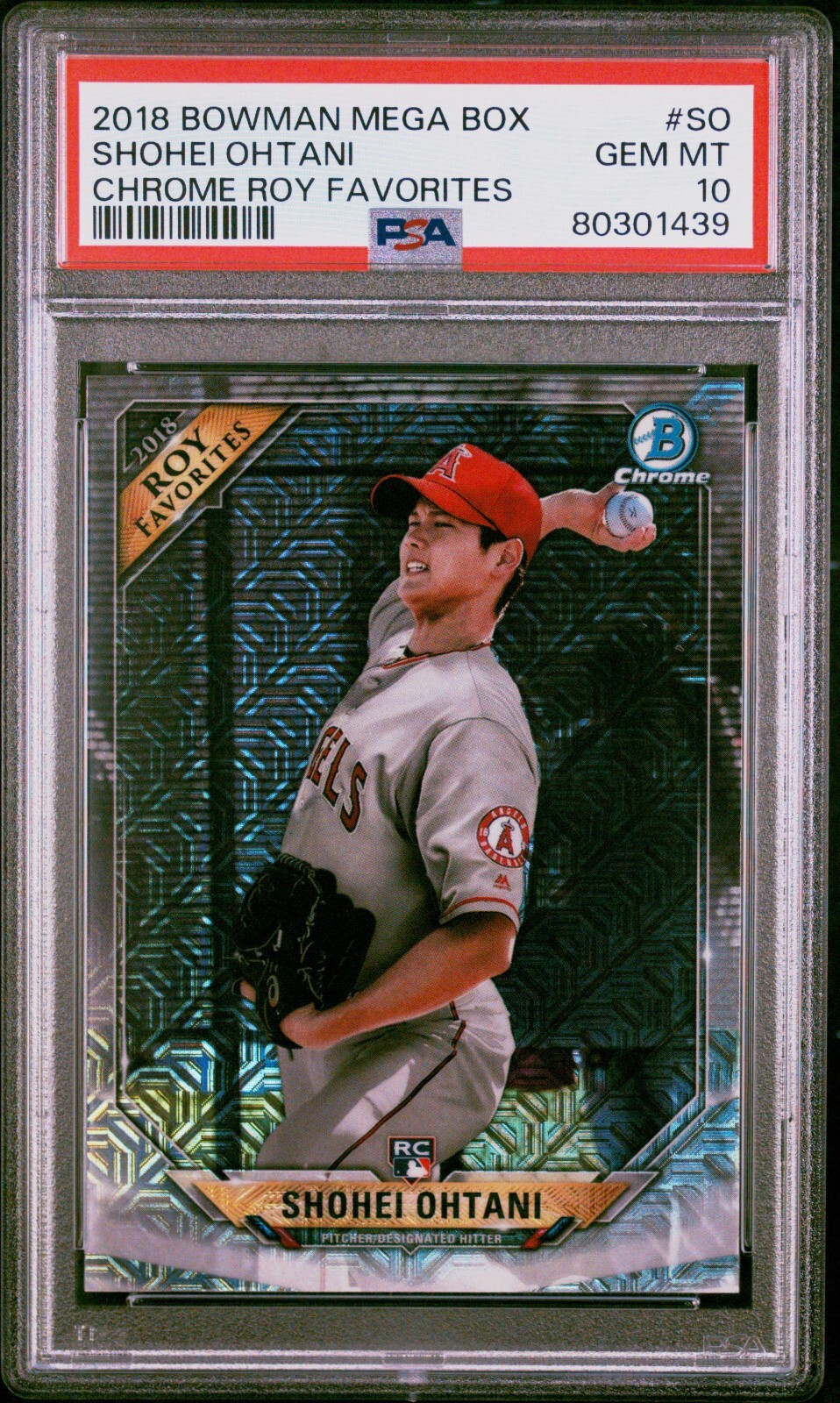 SHOHEI OHTANI ROOKIE CARD BOWMAN PSA 10