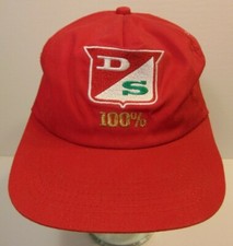 Vintage 1980s DS Feed Seed Farm SNAPBACK TRUCKER HAT CAP K-Products Made in USA