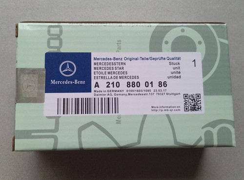 Emblème de capot métal Mercedes W204 W203 W211 W212 W201 W210 Classe C et E - Foto 2 di 5