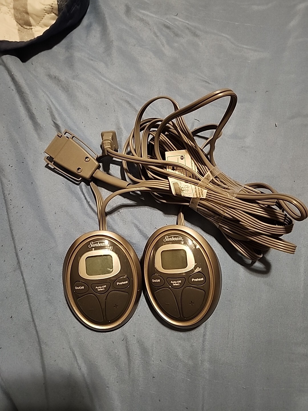 SUNBEAM Dual Control P85KQA Electric Blanket Controller PreHeat