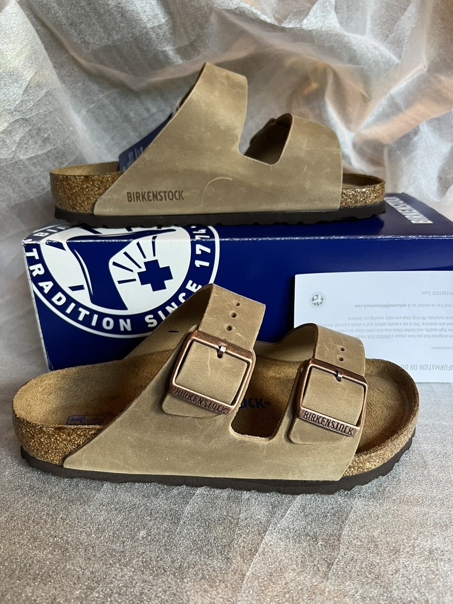 Birkenstock Arizona Soft Footbed Leather Tobacco Brown/ EUR43/US10-10,5/  $145