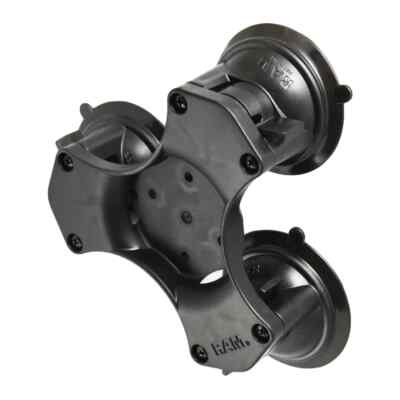 RAM Mount Recessed Triple Suction Mount AMPS Base Without Ball RAP-365-224-1BU