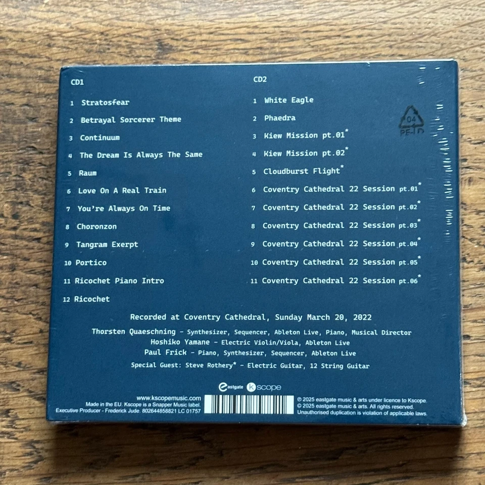 Tangerine Dream "From Virgin To Quantum Years Coventry Cathedral 22" 2CD Sealed - Image 2 of 2