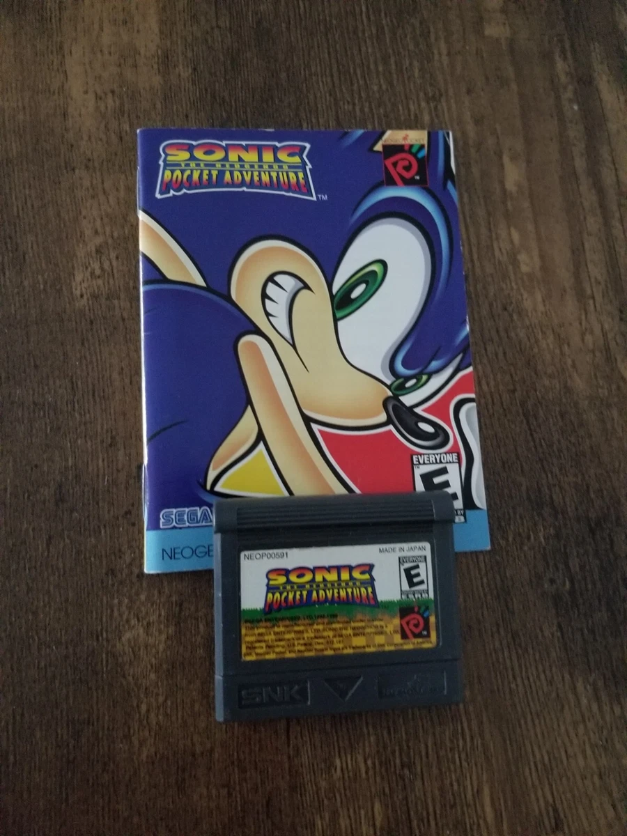 SNK Sonic the Hedgehog Pocket Adventure NEO GEO Pocket Color Manual and  Game 18484005916 | eBay