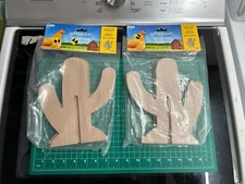 2-pack lot Impeckables Chicken Perch Wooden Chick Jungle Gym Roosting Bar Cactus