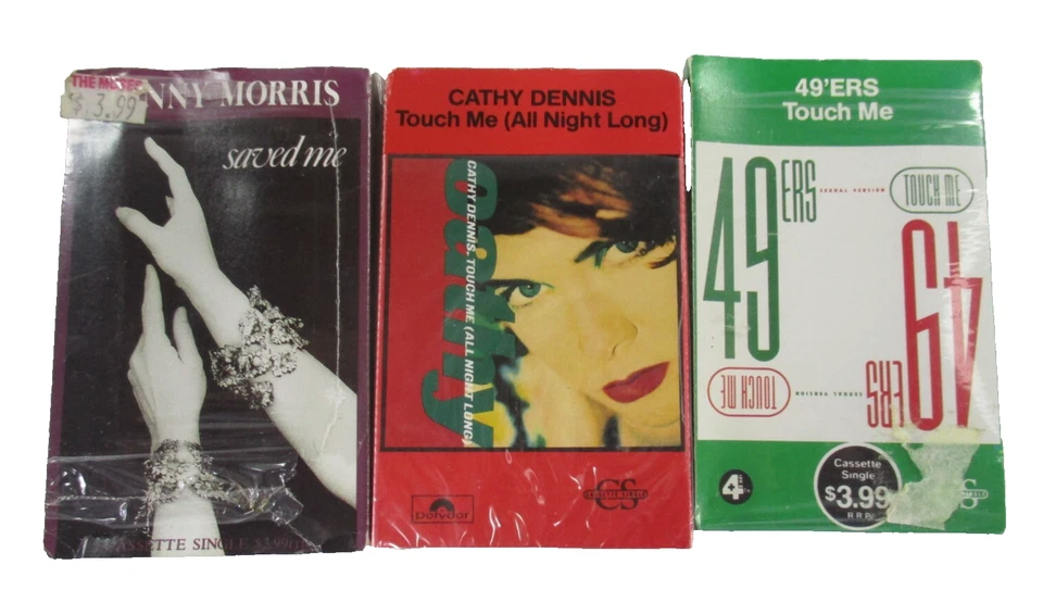 23 1980-1990s Cassingle Tapes Open Plastic Wrapping on Most Tested Titles Below - Image 3 of 4