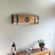 Whiskey Barrel Wall Hanging, Wall Art From A Used Oak Whiskey Barrel