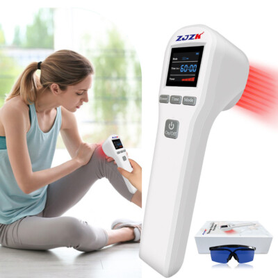 Handheld Class 3B/4 Cold Laser Red Light Therapy 880mW 650+808nm For Pain Relief