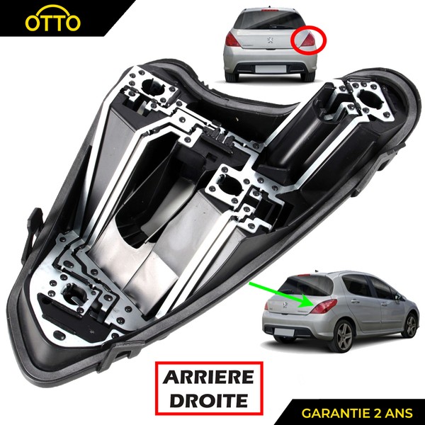Partsline Rechte Hecklampen-Platine FüR Peugeot 308 I Phase 1 1606959180-image